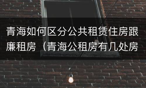 青海如何区分公共租赁住房跟廉租房（青海公租房有几处房源）