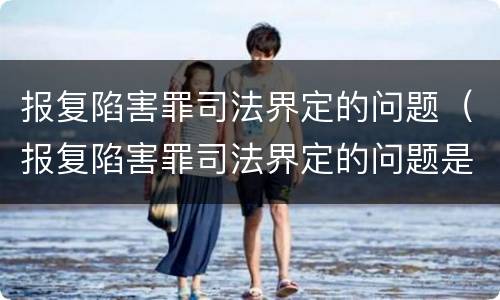 报复陷害罪司法界定的问题（报复陷害罪司法界定的问题是什么）
