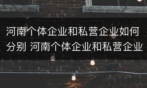 河南个体企业和私营企业如何分别 河南个体企业和私营企业如何分别缴纳社保