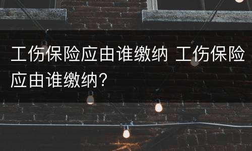 工伤保险应由谁缴纳 工伤保险应由谁缴纳?