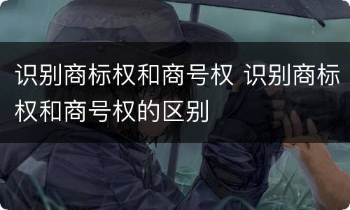 识别商标权和商号权 识别商标权和商号权的区别