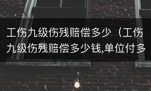 工伤九级伤残赔偿多少(工伤九级伤残赔偿多少钱,单位付多少钱)
