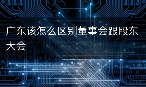 广东该怎么区别董事会跟股东大会