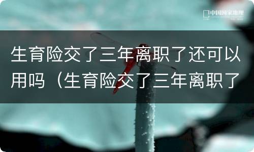 生育险交了三年离职了还可以用吗（生育险交了三年离职了还可以用吗怎么交）