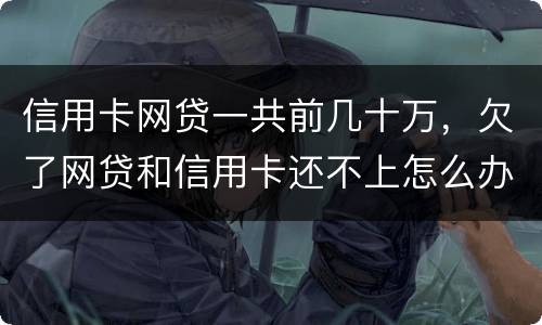信用卡网贷一共前几十万，欠了网贷和信用卡还不上怎么办