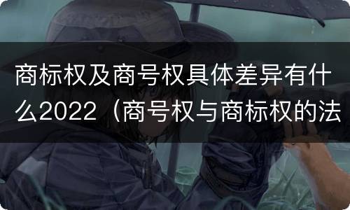 商标权及商号权具体差异有什么2022（商号权与商标权的法律冲突与解决）