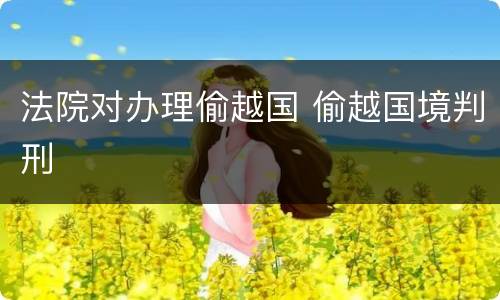 法院对办理偷越国 偷越国境判刑