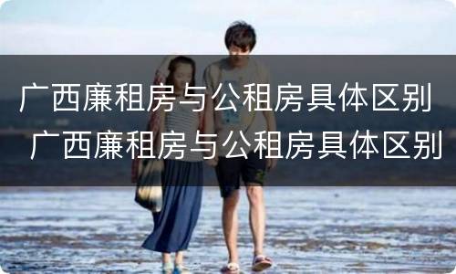 广西廉租房与公租房具体区别 广西廉租房与公租房具体区别在哪