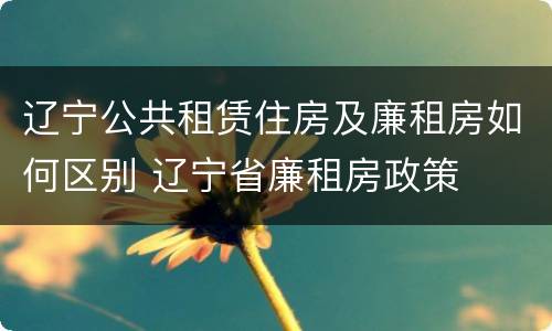 辽宁公共租赁住房及廉租房如何区别 辽宁省廉租房政策