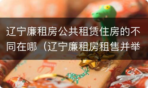 辽宁廉租房公共租赁住房的不同在哪（辽宁廉租房租售并举）