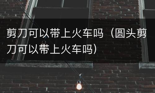 剪刀可以带上火车吗（圆头剪刀可以带上火车吗）