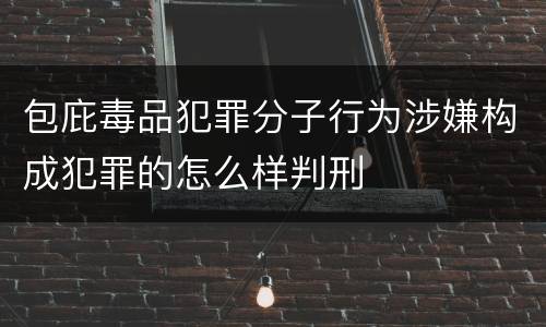 包庇毒品犯罪分子行为涉嫌构成犯罪的怎么样判刑