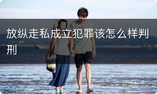 放纵走私成立犯罪该怎么样判刑