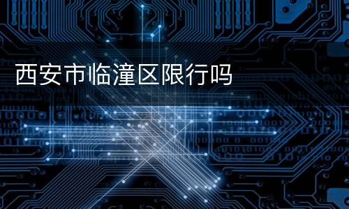 西安市临潼区限行吗