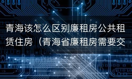 青海该怎么区别廉租房公共租赁住房（青海省廉租房需要交多少钱）