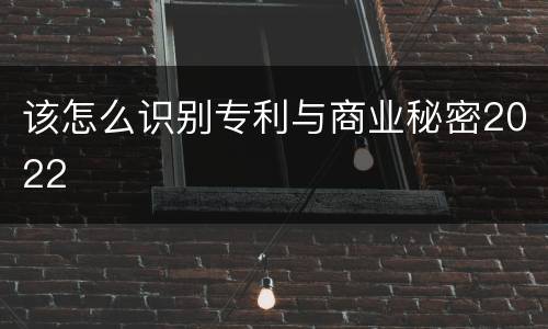 该怎么识别专利与商业秘密2022