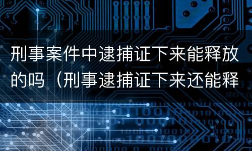 刑事案件中逮捕证下来能释放的吗（刑事逮捕证下来还能释放吗）