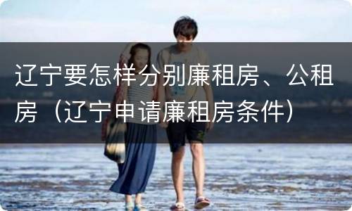 辽宁要怎样分别廉租房、公租房（辽宁申请廉租房条件）