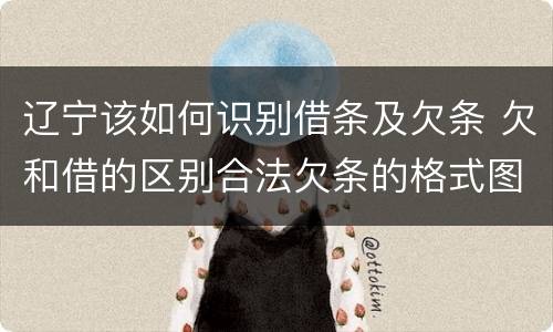 辽宁该如何识别借条及欠条 欠和借的区别合法欠条的格式图片