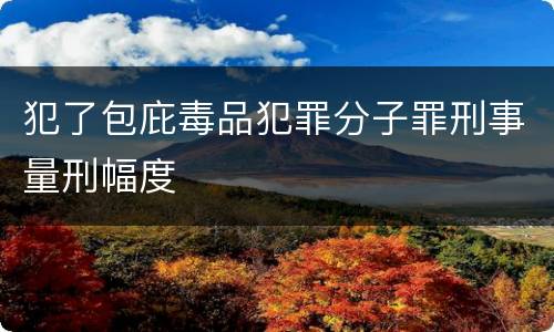 犯了包庇毒品犯罪分子罪刑事量刑幅度