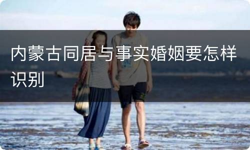 内蒙古同居与事实婚姻要怎样识别