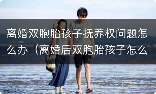 离婚双胞胎孩子抚养权问题怎么办（离婚后双胞胎孩子怎么判）