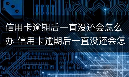 信用卡逾期后一直没还会怎么办 信用卡逾期后一直没还会怎么办理