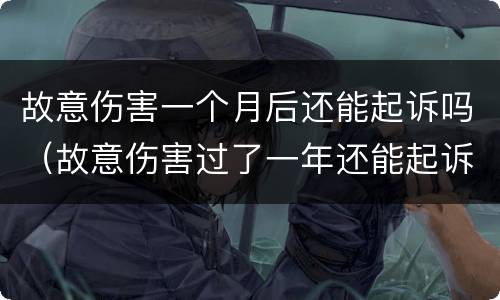 故意伤害一个月后还能起诉吗（故意伤害过了一年还能起诉吗）