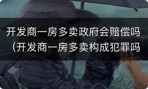 开发商一房多卖政府会赔偿吗（开发商一房多卖构成犯罪吗）