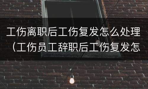 工伤离职后工伤复发怎么处理（工伤员工辞职后工伤复发怎么办）