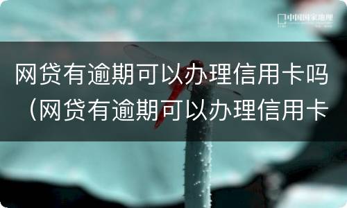 网贷有逾期可以办理信用卡吗（网贷有逾期可以办理信用卡吗知乎）