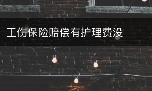 工伤保险赔偿有护理费没