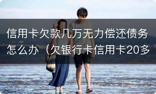 信用卡欠款几万无力偿还债务怎么办（欠银行卡信用卡20多万无力偿还）