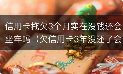 信用卡拖欠3个月实在没钱还会坐牢吗（欠信用卡3年没还了会坐牢吗）