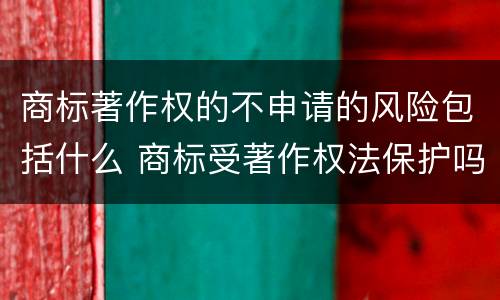 商标著作权的不申请的风险包括什么 商标受著作权法保护吗