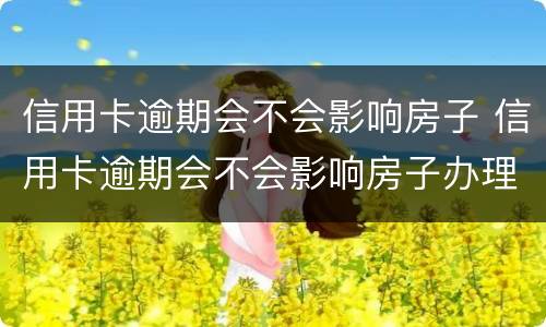 信用卡逾期会不会影响房子 信用卡逾期会不会影响房子办理解压手续