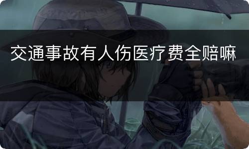 交通事故有人伤医疗费全赔嘛