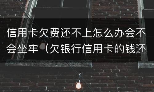 信用卡欠费还不上怎么办会不会坐牢（欠银行信用卡的钱还不起怎么办会坐牢吗）