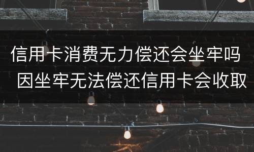 信用卡消费无力偿还会坐牢吗 因坐牢无法偿还信用卡会收取违约金吗