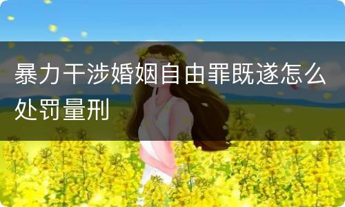 暴力干涉婚姻自由罪既遂怎么处罚量刑