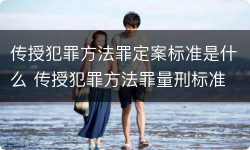 传授犯罪方法罪定案标准是什么 传授犯罪方法罪量刑标准 传授犯罪方法罪定案标准是什么 传授犯罪方法罪量刑标准