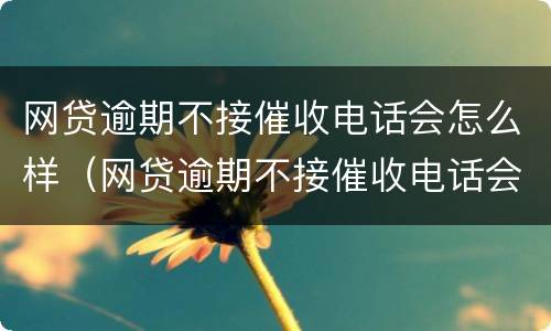 网贷逾期不接催收电话会怎么样（网贷逾期不接催收电话会怎么样呢）