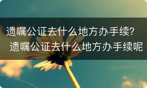 遗嘱公证去什么地方办手续? 遗嘱公证去什么地方办手续呢 遗嘱公证去什么地方办手续? 遗嘱公证去什么地方办手续呢