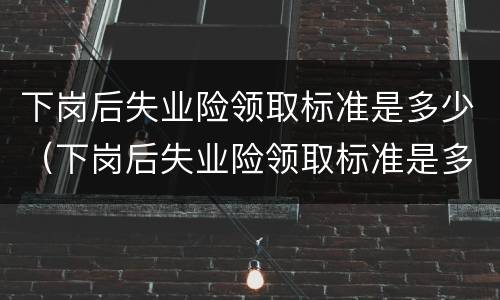下岗后失业险领取标准是多少（下岗后失业险领取标准是多少钱）