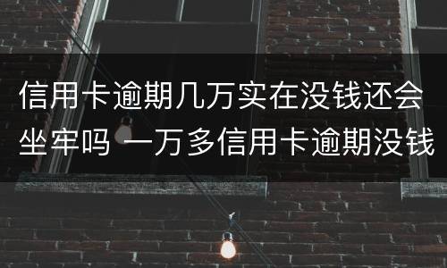 信用卡逾期几万实在没钱还会坐牢吗 一万多信用卡逾期没钱还会坐牢吗