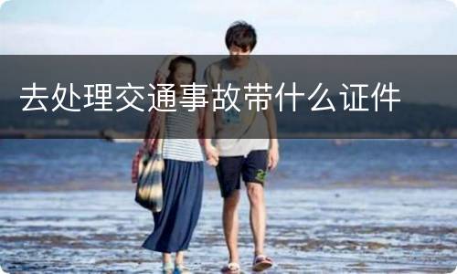 去处理交通事故带什么证件