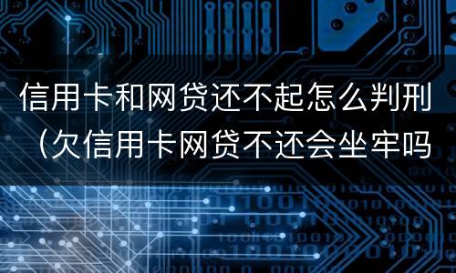 信用卡和网贷还不起怎么判刑（欠信用卡网贷不还会坐牢吗）