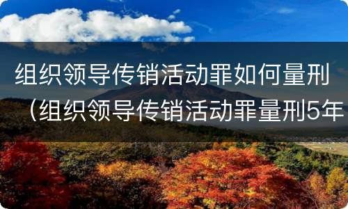 组织领导传销活动罪如何量刑（组织领导传销活动罪量刑5年一般几年出来）