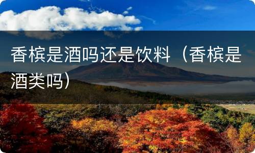 香槟是酒吗还是饮料（香槟是酒类吗）