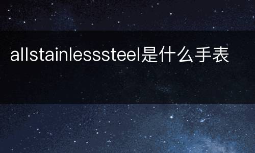 allstainlesssteel是什么手表